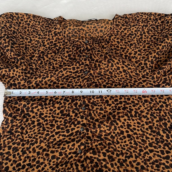 Madewell Peyton Top in Leopard Print, Size Small - Picture 9 of 10